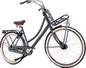 Vélo de transport Popal Daily Dutch Prestige N7 28 pouces - Femme - Cadre en aluminium - 47 cm - Blauw Petrol