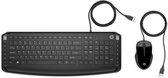 HP Pavilion Keyboard and Mouse 200 - EURO - Bedraade toetsenbord en muis set - Zwart