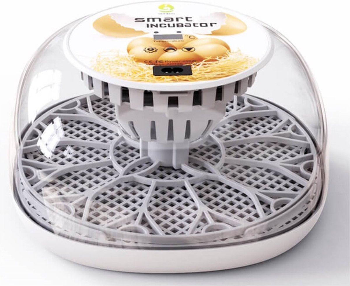 Automatische broedmachine, automatische broedmachine, automatische incubator 24/36 met automatisch flip-systeem en temperatuurregeling, geschikt voor kippeneieren, kwarteleitjes (36 eieren