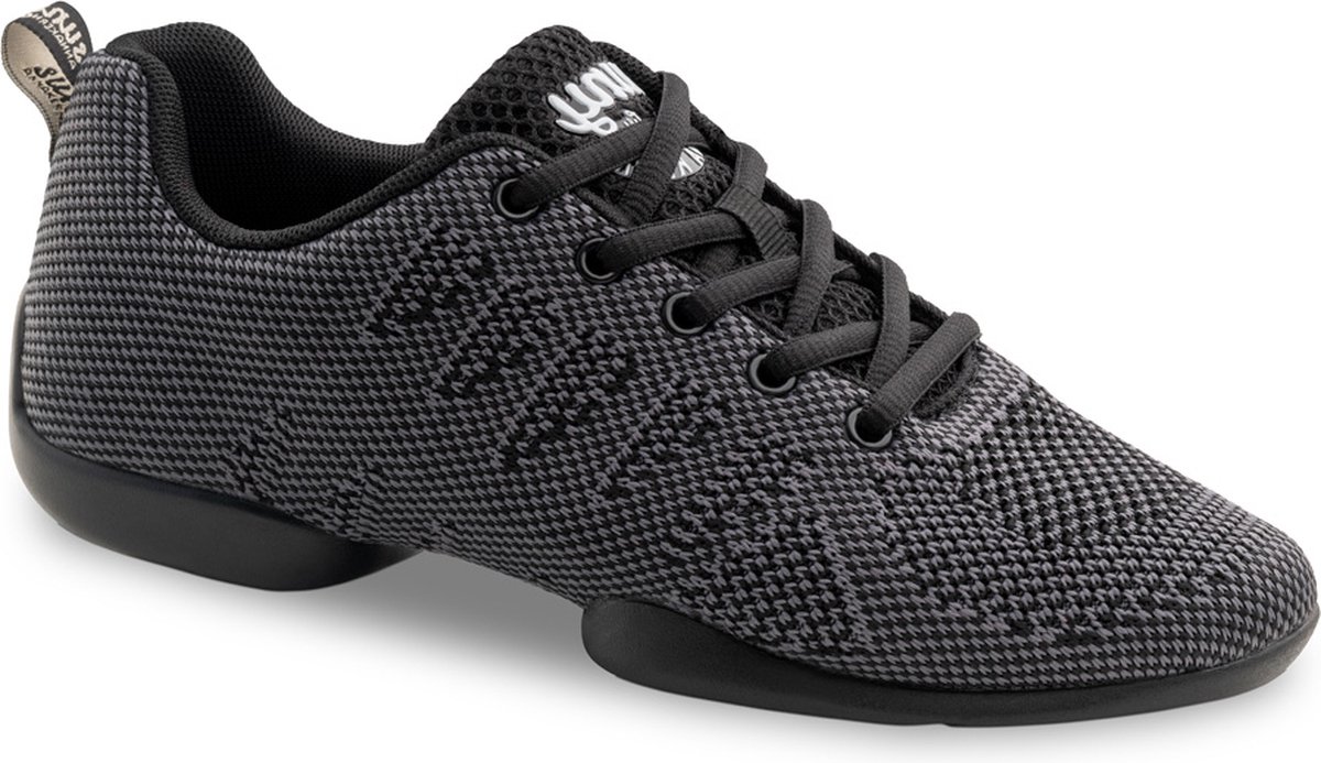 Anna Kern Suny 150 Danssneakers Dames - Donkergrijs - Splitzool - Draaipunten - Salsa, Latin, Ballroom, Balfolk - maat 38,5