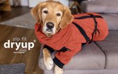 Dryup-Zipfit-badjas voor honden -hondenjas-hondenbadjas met mouwen-Brick-maat L