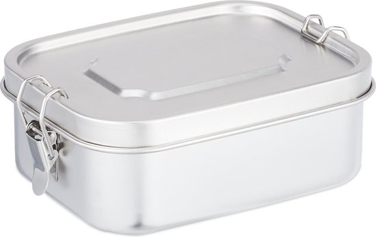 RVS broodtrommel 1 liter
