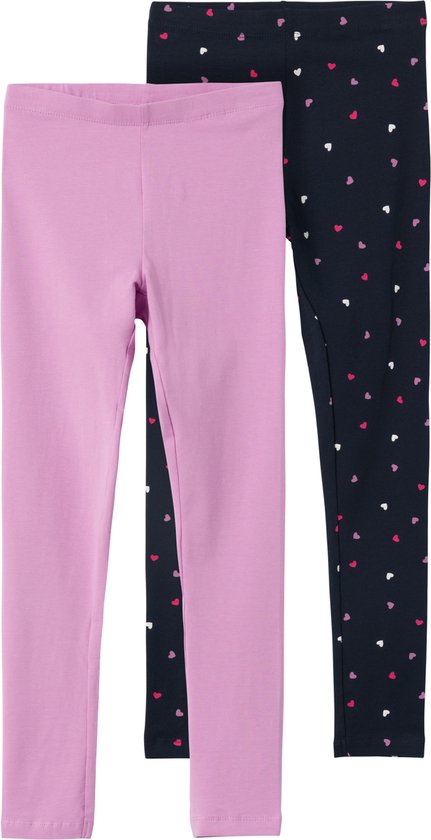 NAME IT Leggings Bambina Nkfvivian Noos – Cotone Organico Morbido – Elastico