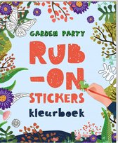 Rub-on stickers kleurboek - Garden party
