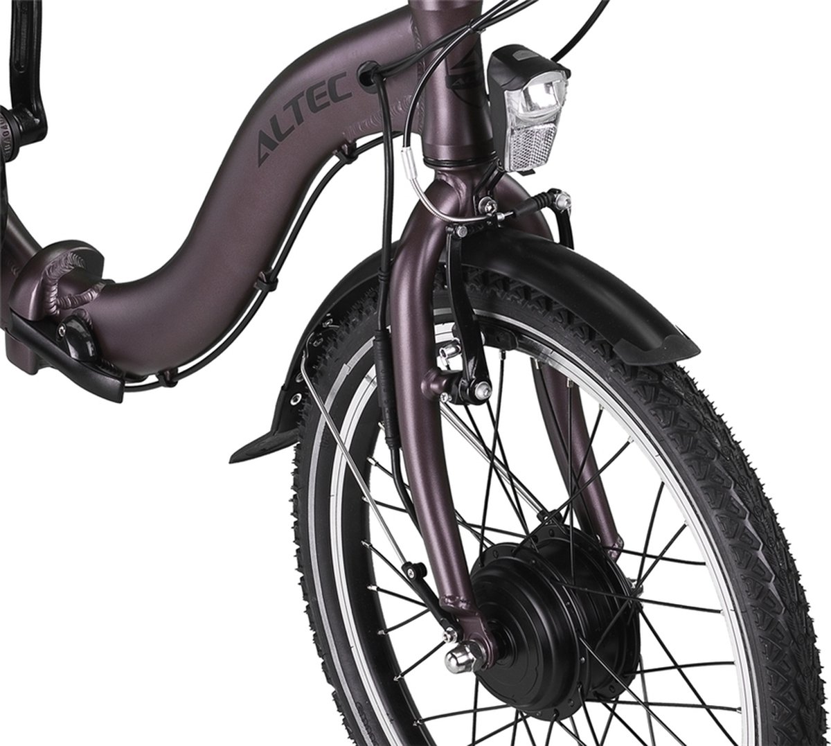 Altec Comfort Ebike Vouwfiets 20 inch 7v Terra Brown bol