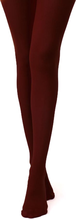 GIULIA Panty - Samba 40 - Opaque - Microvezel - 3D - Extreem zacht - Dikke Panty - 40 Den - Medium - Marsala (Bordeaux rood)
