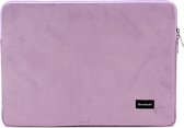 Bombata Universele Velvet Laptophoes Sleeve - 15.6 inch / 16 inch - Lila Paars