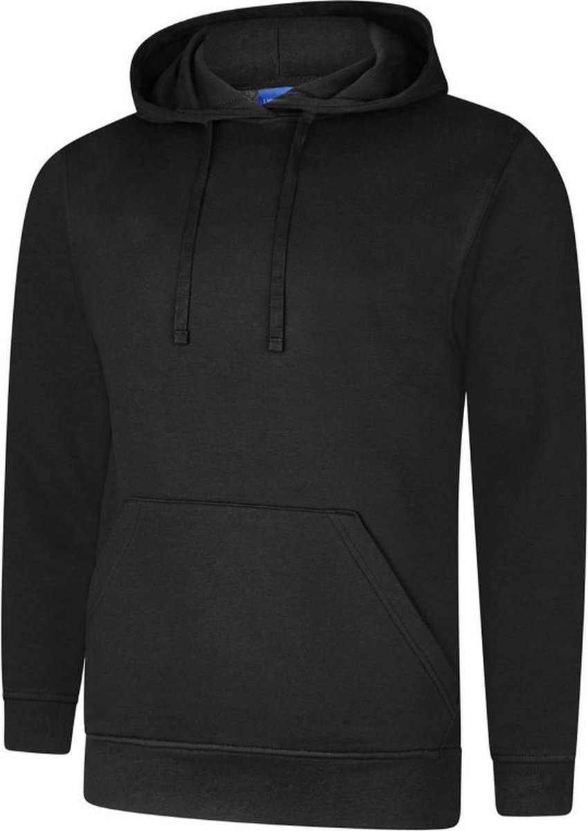 Uneek UX4 Sweatshirt Hooded Regular Fit Zwart