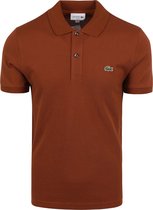 Lacoste - Poloshirt Pique Roest Bruin - Slim-fit - Heren Poloshirt Maat XL