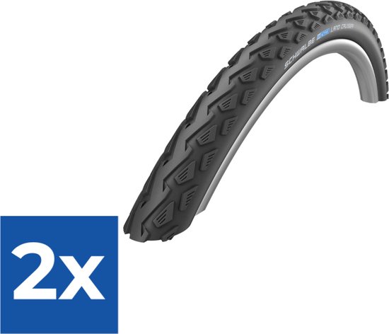 Pacco Da 2 Pneumatici Schwalbe Land Cruiser Plus – 700x50c, Clincher, Filo, Nero, Per Bici Da Strada - Foto 4