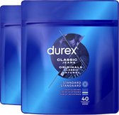 Durex - Condooms - Classic Natural 40st x 2 - Voordeelverpakking