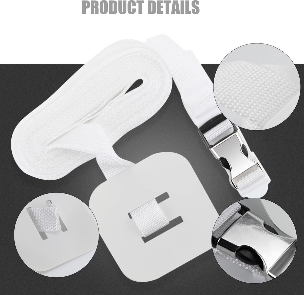 Riem voor babybed-Bevestiging aan het bijzetbed-Riem voor boxspringbedden-2.5 cm × 6
