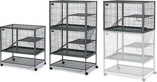 MidWest Ferret Nation Double Kooi - 91,5 x 63,5 x 159 cm - model