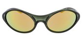 Sunheroes zonnebril SALOMON - Transparant groen montuur - Kleurrijke spiegelende glazen