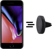 Shop4 - iPhone 8 Autohouder Magnetische Ventilatierooster Houder Zwart