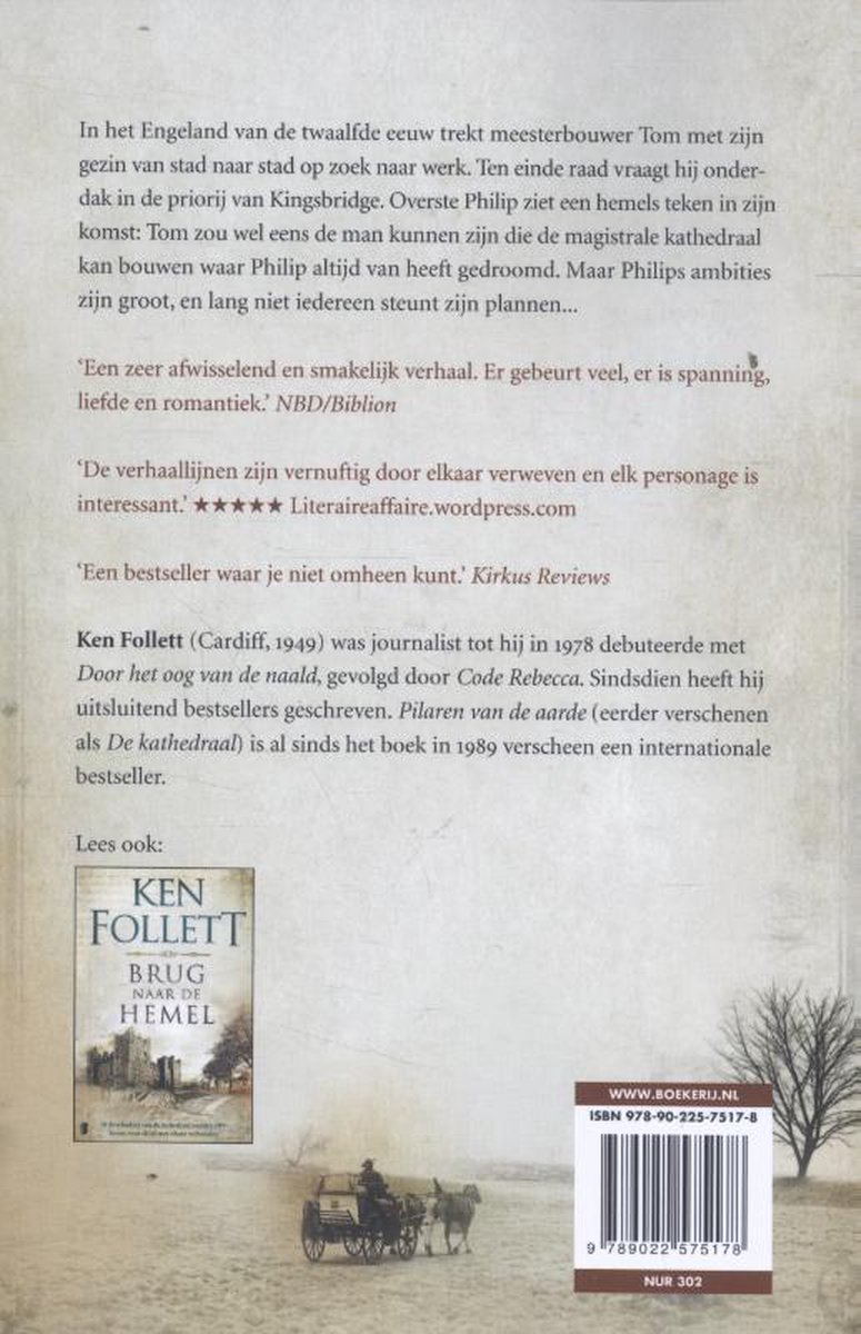 Kingsbridge 1 - Pilaren van de aarde - back cover