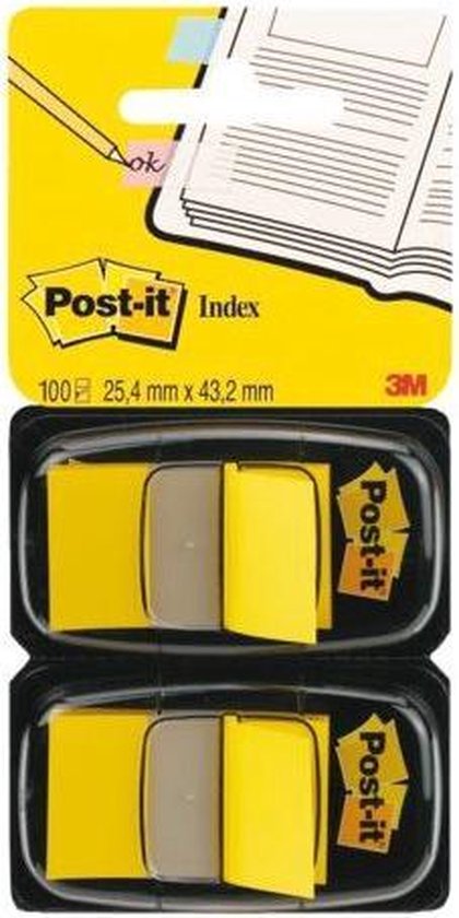INDEXTABS 3M POST-IT 6802YEL MEDIUM GEEL