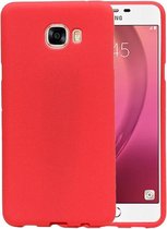 Rood Zand TPU back case cover hoesje voor Samsung Galaxy C7