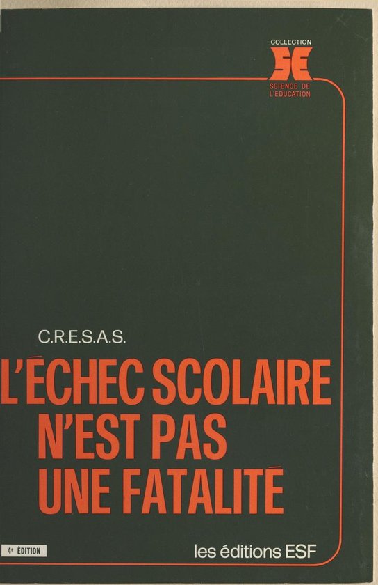 L'échec scolaire n'est pas une fatalité - cover