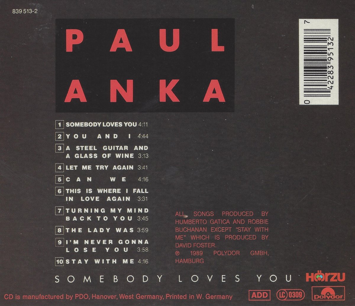 Paul Anka - Somebody loves you, Paul Anka | Muziek | bol
