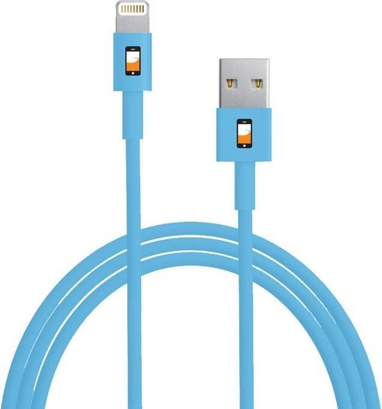 3 meter lange iPhone iPad lightning kabel Blauw