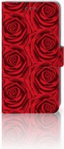 Bookcover Geschikt voor iPhone XR Red Roses