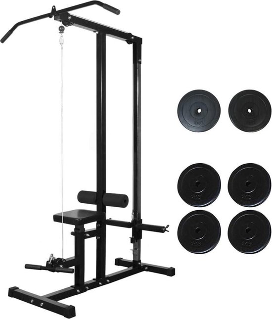 gen Bedrijfsomschrijving Outlook Fitness station apparaat met gewicht schijven 40kg - Compleet Fitness  toestel -... | bol.com