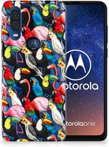 Motorola One Vision TPU Hoesje Birds