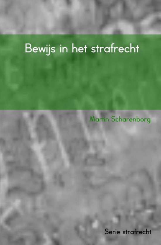 Bewijs in het strafrecht - cover