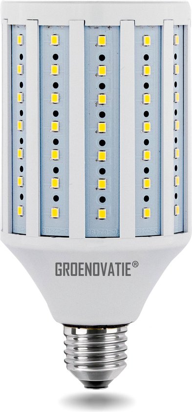Groenovatie LED Corn/Mais Lamp E27 Fitting - 15W - 142x60 mm - Koel Wit
