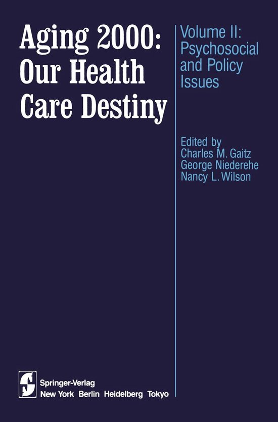 Medicine (R0) - Aging 2000: Our Health Care Destiny - cover