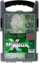700 delige assortimentsdoos schroeven en universeel pluggen. Het ideale setje voor alle kleine klusjes in huis. MIXBOX