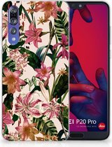 Huawei P20 Pro Uniek TPU Hoesje Flowers