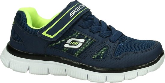 Skechers - 95526 - Sneaker runner - Jongens - Maat 36 - Blauw - NVYL Navy  Yellow | bol.com