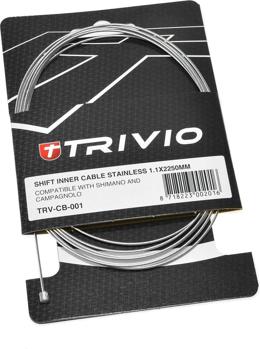 KABEL BIKA DERAILLEUR RVS 1.1x2250MM - 1ST.