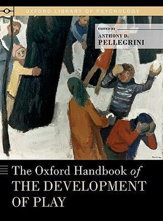 Couverture du livre The Oxford Handbook of The Development of Play, représentant un tableau d'enfants jouant dans la neige.