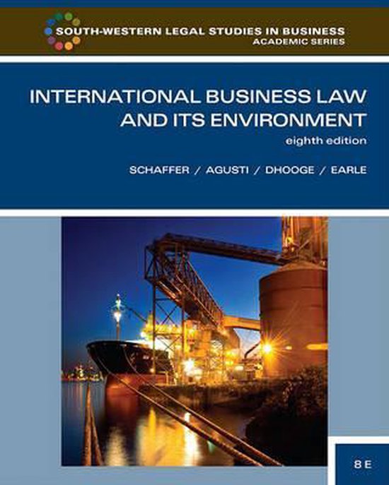 International Business Law and Its Environment - cover