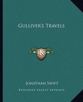 Gulliver's Travels door Jonathan Swift, Kessinger Legacy Reprints. Groene kaft met gouden tekst en wapenschild.