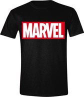 Marvel - Logo Mannen T-Shirt - Zwart - XXL