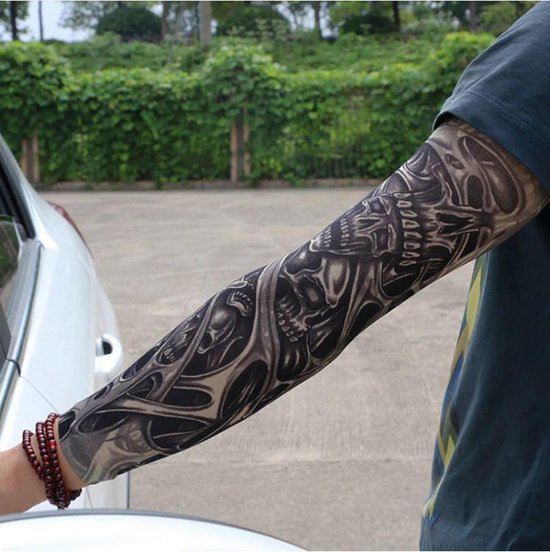 Tattoo Sleeve - Kleurrijke Mouw Tattoo - Kous Tatoeage - Tijdelijke Arm  Tatoeage -... | bol.com