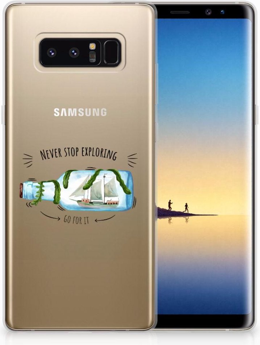 Samsung Galaxy Note 8 Telefoonhoesje met Naam Boho Bottle