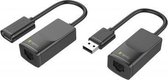 TECHly USB 2.0 Adapter [1x USB 1.1 bus A, USB 1.1 stekker A - 2x RJ45-bus] IUSB-EXTENDTY2