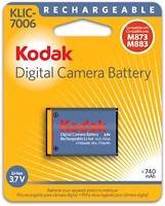 Kodak LiIon Rechargeable Digital Camera Battery KLIC7006