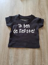 Baby shirt met opdruk ''ik ben de liefste''