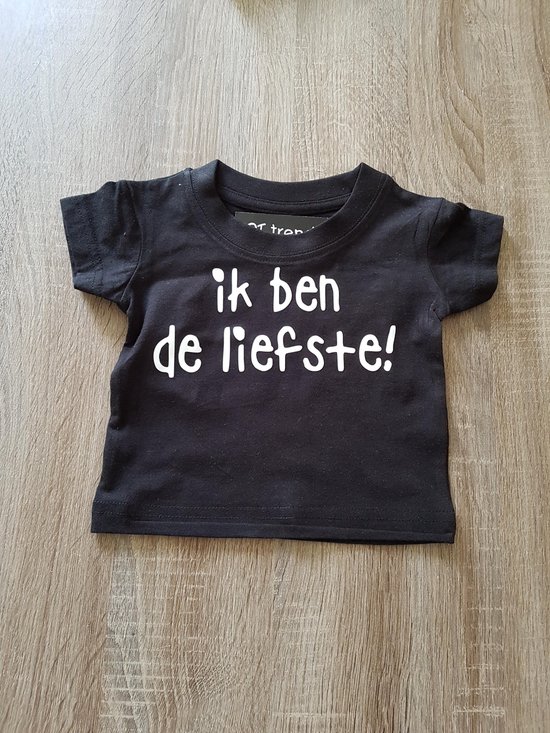 Aan de overkant Negende kust Baby shirt met opdruk ''ik ben de liefste'' | bol.com