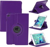 iPad Mini 4 Hoes Cover 360 graden Multi-stand Case draaibare paars