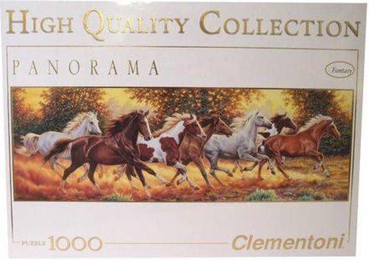 Clementoni puzzel paarden 1000 stukjes | bol.com