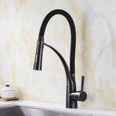 Keukenkraan OMNITAIR FLEX Bronze ZWART keukenmengkraan industrieel