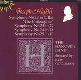 Haydn: Symphonies no 22-25 / Roy Goodman, The Hanover Band