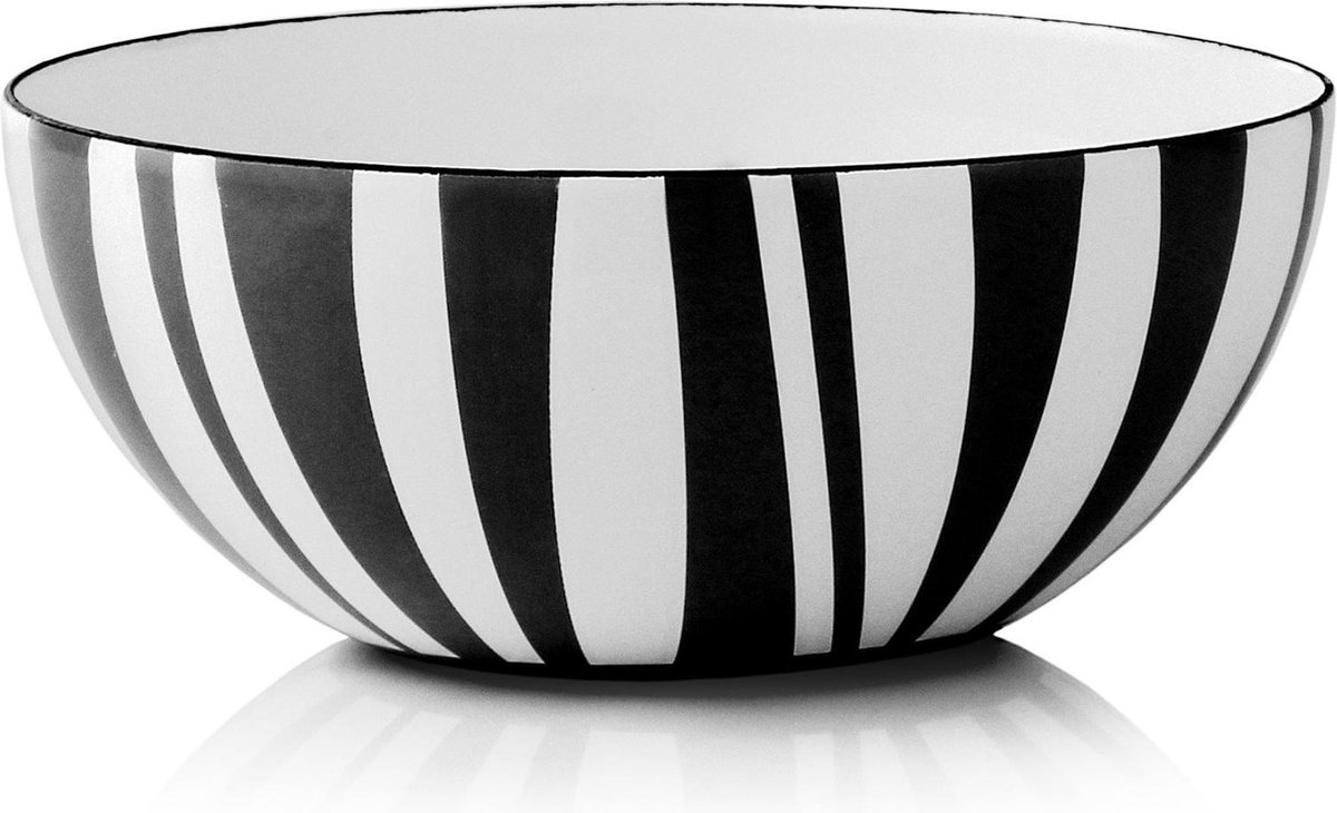 Zwart Stripes Bowl 14 cm